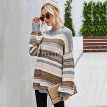 Load image into Gallery viewer, Set Head Large Sleeve Knitted Stitched Personality Sweater