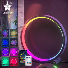 Load image into Gallery viewer, Led Night Light RGB Desk Lamp APP Music Rhythm Atmosphere Light Remote Control Dimming Game Desktop Bedroom Bar Live Broadcast