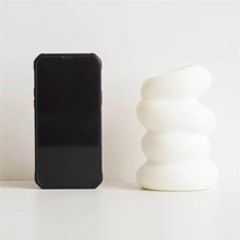 Load image into Gallery viewer, 1PC Plastic Spiral White Vase Nordic Creative Flower Arrangement Container For Kitchen Living Bedroom Home Decoration Ornament