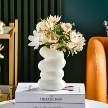 Load image into Gallery viewer, 1PC Plastic Spiral White Vase Nordic Creative Flower Arrangement Container For Kitchen Living Bedroom Home Decoration Ornament