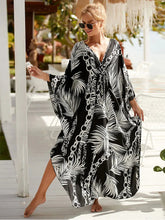 Load image into Gallery viewer, 2023 Sexy Zebra Striped Bikini Cover-ups Casual Autumn Winter Side Split Beach Dress Women Beach Wear Swim Suit Cover Up Q1297