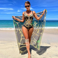 Load image into Gallery viewer, 2024 New Two Piece Women Bikini Set Push Up Floral Printed Bikinis Strappy Bandage Swimwear Brazilian Biquini Bathing Suit