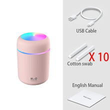 Load image into Gallery viewer, 300ml H2O Air Humidifier Portable Mini USB Aroma Diffuser With Cool Mist For Bedroom Home Car Plants Purifier Humificador