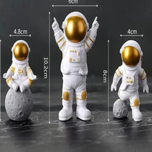 Load image into Gallery viewer, 4 pcs Astronaut Figure Statue Figurine Spaceman Sculpture Educational Toy Desktop Home Decoration Astronaut Model For Kids Gift