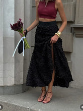 Load image into Gallery viewer, Bornladies Winter Red Fashion Long Petal Skirt Women's Design Inspired Evening Gown Elegant Lady Unique High Waisted Skirt