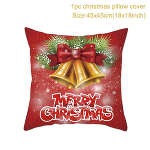 Christmas Cushion Cover Merry Christmas Decorations for Home Christmas Ornament Navidad Noel Xmas Gifts Happy New Year