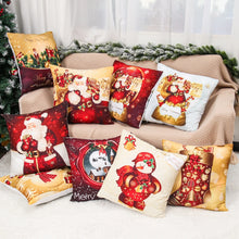 Load image into Gallery viewer, Christmas Cushion Cover Merry Christmas Decorations for Home Christmas Ornament Navidad Noel Xmas Gifts Happy New Year