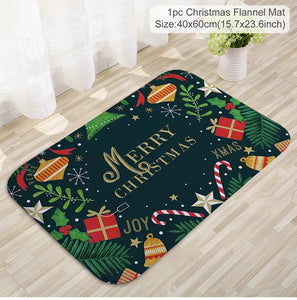 Christmas Door Mat Santa Claus Outdoor Carpet Merry Christmas Decorations For Home 2023 Navidad Xmas Ornament New Year 2024