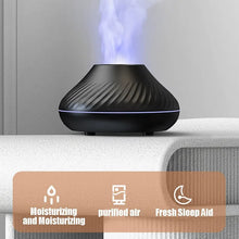 Load image into Gallery viewer, Flame Aromatherapy Humidifier Nordic Desktop Home Style Atmosphere Light High Fog Quiet Small Space and Saving
