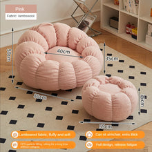 Load image into Gallery viewer, Lazy Sofa Chair balcony Leisure bean bag chair sleep Sofa couches for living with Stool Bedroom Furniture floor Sofa chair