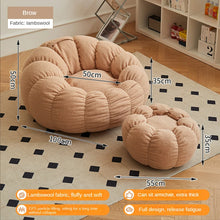 Load image into Gallery viewer, Lazy Sofa Chair balcony Leisure bean bag chair sleep Sofa couches for living with Stool Bedroom Furniture floor Sofa chair