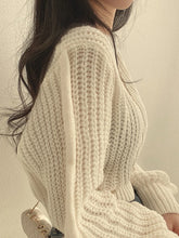 Load image into Gallery viewer, Loose Vintage Harajuku Lantern Long Sleeve Women Sweater Korean Autumn Winter Knitwear Soft Warm Tops Chic Solid Femme Sweater
