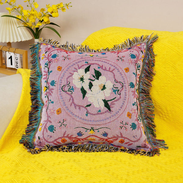 Pillow Cover Ethnic Style Cushion Sofa Pillow Jacquard Pillow Bohemian Decorative Pillow Case