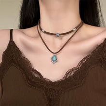 Load image into Gallery viewer, Bohemian Ethnic Style Necklace Design Sense Multi-layer Stacked Collarbone Chain
