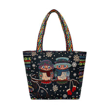 Load image into Gallery viewer, Tote Bag Women&#39;s Bag Going Out Canvas Bag Double-sided Casual Embroidery Large-capacity Handbag Ethnic Style Small Square Bag