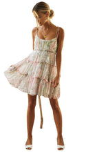 Load image into Gallery viewer, Fashion Women&#39;s Dress with Hanging Strap, Printed Lace up, Large hem Dress