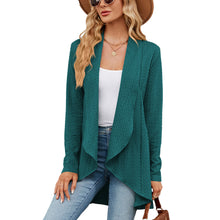 Load image into Gallery viewer, Autumn and Winter New Long sleeved Solid Color Loose Cardigan Top Women&#39;s Knitted Coat