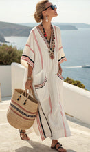 Load image into Gallery viewer, Summer Elegant Large Size Printing Long Pendulum Dress