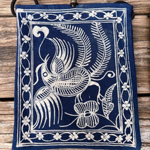 Load image into Gallery viewer, Batik Blue Dye Blue and White Dye Plant Dye Coarse Cloth Messenger Bag