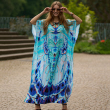 Load image into Gallery viewer, New Rayon Beach Robe Loose Plus Size Long Skirt Seaside Holiday Sunscreen Bikini Smock Outside