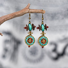 Load image into Gallery viewer, Vintage Niche Design, Nepali Exotic Tibetan Style Earrings, Feminine Simplicity, Ethnic Style Personality Handmade Earrings