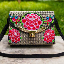 Load image into Gallery viewer, The New Embroidered Ethnic Bag, Mobile Phone Change Bag, Double-layer Small Bag, Women&#39;s Clutch Bag