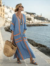 Load image into Gallery viewer, Summer Elegant Large Size Printing Long Pendulum Dress