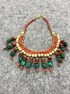 Adornment of Versatile Sweater Chains, Necklace Pendants, Minimalist Clothing, Retro Long Tibetan Nepal Necklace
