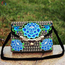 Load image into Gallery viewer, The New Embroidered Ethnic Bag, Mobile Phone Change Bag, Double-layer Small Bag, Women&#39;s Clutch Bag