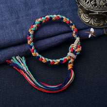 Load image into Gallery viewer, Tibetan Handwoven Colorful Handrope Bracelet Rope Wealth God Bracelet