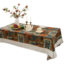 Load image into Gallery viewer, Bohemian Cotton Linen Tablecloth, Living Room, Coffee Table, Household Rectangular Dining Table, Table Mat, Dustproof Tablecloth