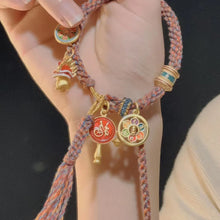 Load image into Gallery viewer, Tibetan Thangka Woven Hand Rope Ethnic Style Lucky Hand Strand Light Luxury Small and Exquisite Retro Women&#39;s Bracelet
