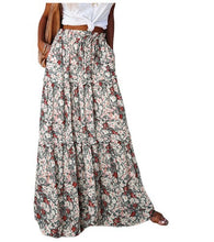 Load image into Gallery viewer, New Bohemian Style Skirt, Loose Fitting Casual High Waisted Long Skirt
