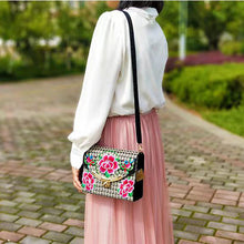 Load image into Gallery viewer, The New Embroidered Ethnic Bag, Mobile Phone Change Bag, Double-layer Small Bag, Women&#39;s Clutch Bag