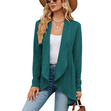 Load image into Gallery viewer, Autumn and Winter New Long sleeved Solid Color Loose Cardigan Top Women&#39;s Knitted Coat