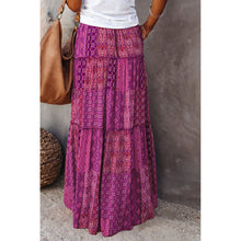 Load image into Gallery viewer, New Bohemian Style Skirt, Loose Fitting Casual High Waisted Long Skirt