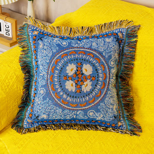 Pillow Cover Ethnic Style Cushion Sofa Pillow Jacquard Pillow Bohemian Decorative Pillow Case