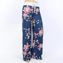 Load image into Gallery viewer, S-8XL Fashion Women Casual Loose Stretch Printing Long Wide Leg Yoga Pants Drawstring  Lounge Pants Pajama Pants