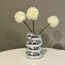 Load image into Gallery viewer, Mosaic Plastic Spiral Vase Creative Flower Arrangement Container Living Room Decoration