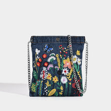 Load image into Gallery viewer, Embroidered Flowers Women Cowboy Shoulder Bag Fashion Chain Ladies Messenger Bags Denim Handbag Personality Trend Student Bag
