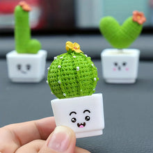 Load image into Gallery viewer, 1 Set Of 4, Resin Succulent Cactus Mini Green Plant Car Office Home Living Room Crafts