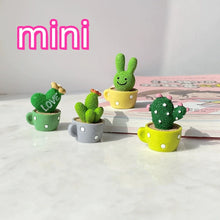 Load image into Gallery viewer, Charming 4-Piece Love &amp; Cactus Resin Figurines - Perfect For Living Room Bedroom And Cafe Tabletop Deco