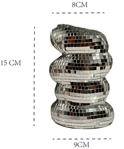 Mosaic Plastic Spiral Vase Creative Flower Arrangement Container Living Room Decoration