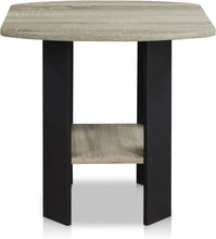Load image into Gallery viewer, Simple Design End Table, 2-Pa, French Oak Grey/Bla