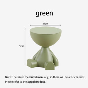 Customized Cartoon Sofa Side Table Creative Flat Head Coffee Table Small Home Plastic Coffee Table Furniture Side Table