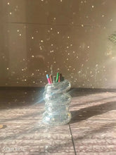 Load image into Gallery viewer, Mosaic Plastic Spiral Vase Creative Flower Arrangement Container Living Room Decoration