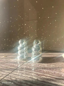 Mosaic Plastic Spiral Vase Creative Flower Arrangement Container Living Room Decoration