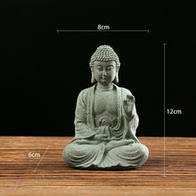 Load image into Gallery viewer, Garden Buddha Stone Statue Mini Buddhist Monks Buddha Sculpture Ornaments Household Craft Ornament for Office Garden Decor
