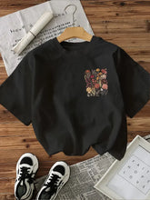 Load image into Gallery viewer, Flower 100% Cotton Y2k T-Shirt Female Funny T Shirts Egirl Korean Fashion Graphic Tees Tops Women Clothing Natureinspired Design