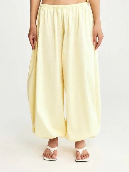 Tossy Summer Fashion Pocket Bloomers Female Trousers Pleated Loose High Waist Patchwork Bandage Streetwear Wide Leg Women Pants